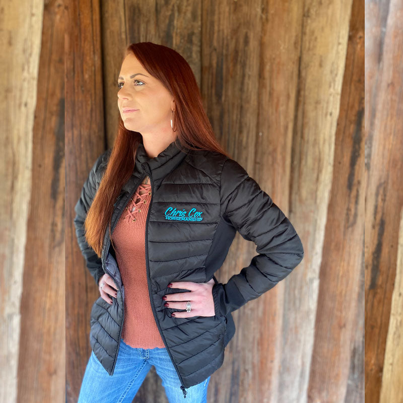 Women's Black Hybrid Coat