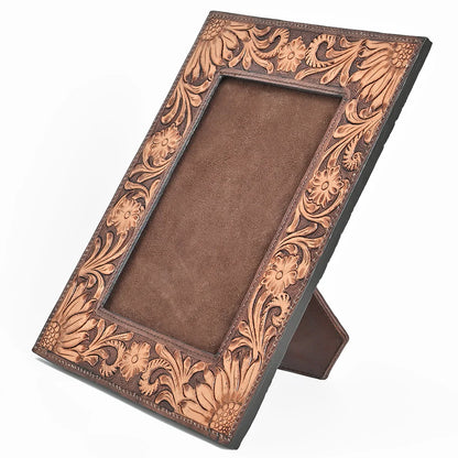 Tooled Leather Photo Frame
