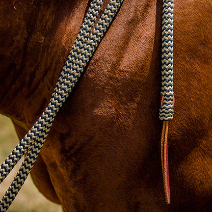 Harness Leather Bridle Sets with Black Navajo Mecate Reins