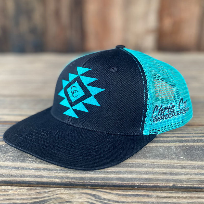 Aztec Teal Cap